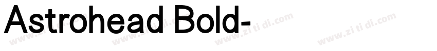 Astrohead Bold字体转换